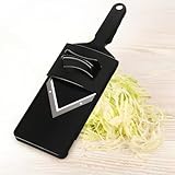 Gemüsehobel,Stahl Hobel V-Klinge,Juliennehobel, mit Schützender Reibe, Kunststoffrahmen, für Effizientes und Gleichmäßiges Hobeln von Früchten, Gemüse