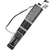 Golftasche – Tragetasche für 3-9 Schläger, zusammenklappbarer Reise-Golferhalter | leichter Schultergurt für Fairway-Schläger, kompaktes Übungsfeld für den Fußgebrauch, robuste Nylonkonstruktion