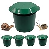 Hbbgdiy 5 Stück Schneckenfalle, umweltfreundlich, effektiv, wiederverwendbar, Kunststoff-Schneckenfänger, Werkzeug für Garten und Bauernhof.