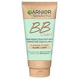 Garnier SkinActive BB Cream – All-in-1 Tagespflege mit Hyaluronsäure und Aloe Vera, kaschiert Hautunregelmäßigkeiten, LSF 15, Klassik, Hell, 50 ml