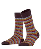 Burlington Damen Modern Fair Isle W SO Wolle gemustert 1 Paar Socken, Rot (Barolo 8596), 36-41