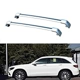 JUNYEW 2 Stück Aluminium Dachträger Relingträger für Benz GLC 2016-2020,Dachgepäckträger-Alu Relingträger,für Fahrradträger,Dachboxen Oder Als Skihalter,B