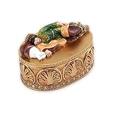 LIXSAZSE Schmuck Aufbewahrungsbox, Ohrring Kasten, Schmuck Organizer, Fußkettchen Behälter mit Statue, Kleiderraum Dekoration