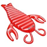 GALPADA Aufblasbare Lobster Schwimmmatte PVC Schwimmbad Floß Leicht Tragbar für Outdoor Pool Party Sommerspaß