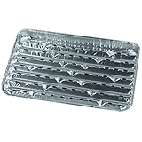 Papstar Alu-Grillschale, Aluminium, Silber, 34x23x2.5 cm, 5 Stück