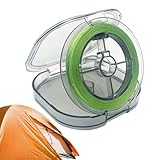 Trip Wire Alarm – 240 m Camping-Outdoor-Gerät mit unsichtbarem Gewinde, Perimeter-Alarmanlage für Wildtierwarnung, hohe Zugfestigkeit und schwer entflammbare Wander-Must-Haves