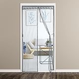 ct Fliegennetz für Tür und Fenster, Tesa-Rahmen, grau, einfache Installation, langlebiger CT-Schutz für Schlafzimmer und Zuhause, hält Insekten fern, 120 x 235 cm