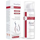 Eveellyn Narbensalbe, Narbengel, fortschrittliche Narbencreme für chirurgische Narben, Dehnungsstreifen, Keloidnarben, Kaiserschnitt, Verbrennungen, Akne, behandelt alte und neue Narben, 1.7 oz