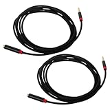 HOMSFOU 2 Stück 3m Kopfhörer Verlängerungskabel Aux Verlängerung Stereo Audiokabel Stecker Buchse für Mikrofonpc Smartphone Büro