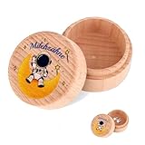 Rienan Zahndose Milchzähne Jungen,Zahndose Milchzähne Mädchen,Milchzahndose,Zahndose,Milchzahndose Mädchen,Geeignet Als Taufgeschenk und Geburtstagsgeschenk für Frischgebackene Eltern (Astronauten)