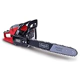 Scheppach Benzin Baumpflegesäge PCS53 Kettensäge mit 47cm Schnittdurchmesser | 2 Takt Benzinmotor 2,7PS Leistung | Schwertlänge 51cm | Hubraum 53cm³ | Automatische Kettenschmierung & Kettenbremse