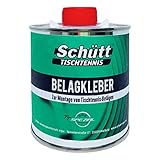 Schütt-Tischtennis Belagkleber Pinseldose (250 ml) - Kleber für Tischtennis Beläge | Lösungsmittelhaltig | TT-Spezial