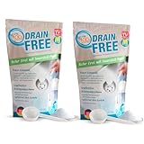 Pure100 Drain Free Doppelpack - kraftvoller Reinigungsschaum - beseitigt jede Verstopfung und Ablagerung in den Rohren - Abflussreiniger - entfernt üble Gerüche - ohne chemische Wirkstoffe
