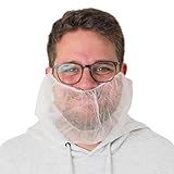 100x ARNOMED PP-Bartnetz, Einweg Bartbinde Weiß, Barthaube mit elastischem Gummizug, Bart Netz 52 cm, Bartschutz 10 g/m², Bartschutz Maske lebensmitteltauglich, Bartschutz Hygiene, Beard Mask