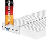 Matratzenheld Kinder und Jugendmatratze H1/H2 | Ergonomische 7-Zonen Kaltschaummatratze | produziert in Deutschland | 10-65 kg Körpergewicht | Öko-Tex Zertifiziert | Höhe 18cm | 90 x 200cm