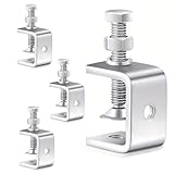 4 Stück Edelstahl C Klemme Hochleistungs C Zwingen Kleine C-Klemmen für Holzbearbeitung 50mm Tischklemme Klemmschraube für Zwingen Holzarbeiten Werkzeug Autoreparatur