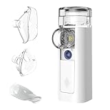 mini Air 360+ vertrieben von OMRON | Tragbares, geräuschloses Inhalationsgerät für Erwachsene & Kinder | Inhalator inkl. zwei Masken+Mundstück | Linderung von Husten & Erkältung | Laden mit Micro-USB