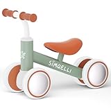 Kinder Laufrad für 10-24 Monate Baby, Balance Lauflernrad Spielzeug mit 4 Räder （Grün）