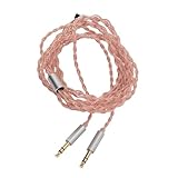 Kopfhöreradapterkabel, Dual 3,5 Mm Bis 2,5 Mm 3, 4,4 Klang Kopfhörer Y Splitter Kabel Hohe Haltbarkeit Anti -Verwicklung für Mobiltelefone PC (antike Bronze)