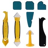 Abdichtungswerkzeuge aus Silikon, Set mit Schaber, Abdichtungsdüse, Fugenglätter aus Silikon, für Badezimmer, Küche, 8-teilig