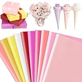 120 Blatt Transparentpapier Bunt 50 x 70CM,12 Farben Seidenpapier Tissue Paper Glanzpapier zum Basteln Bastelpapier für Geburtstag Hochzeit Weihnachten Dekoration Verpackung