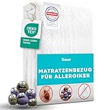 Twinzen - Matratzenbezug 140x200 x 20 cm mit Reißverschluss – Wasserdichter Matratzenschutz für Allergiker – Matratzenhülle gegen Milben & Bettwanzen - Bi-Ome & Oeko-Tex