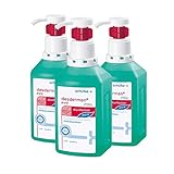 3x 500 ml Schülke Desderman Hyclick Händedesinfektionsmittel Desinfektionsmittel
