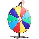 ABOOFAN Preisrad Roulette-Rad Tisch-Glücksspiel Mit 10 Schlitzen Für Karneval Messe Glücksdrehspiel 30 cm