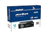 EDISION Picco S2 pro Full HD Satelliten Receiver FTA, (DVB-S2 | ARD & ZDF SD Abschaltung tauglich) Unicable tauglich, 2in1 RCU, WiFi, HDTV, HDMI, S/PDIF, IR, Vorinstallierte deutsche Programmliste