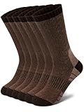 Tialfas Merino Wintersocken Herren, Thermosocken Wandersocken 3 Paar, Winter Sport Socken mit Feuchtigkeitstransport für Trekking Wandern Radfahren Arbeit und Outdoor Aktivitäten