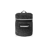 XAMOREST Kamera-Objektivtasche (Segeltuch, Schwarz, S (8cm x8cm))