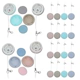 TOBBOMEY 20 Stück 20 Stück Macaron Mikrofasertücher Handy Bildschirmreiniger mit Schlüsselanhänger Brillenputztuch für Smartphones Kamera Computer Tragbar Kratzfrei Vielseitig für Unterwegs