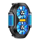 Handy-Kühle für Gaming,Tragbarer Handy-Kühlventilator 600 mAh Wiederauflabarem Akku, Universeller Handy-Kühler mit 2 Kühlmodi und Halbleiter-Kühlchip für Live-Streaming