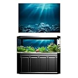 JFNKLFG Aquarium Rückwand 3D Wandaufkleber Kunst Dekor Poster Unterwasser Dekoratives Aquarium Hintergrund Aufkleber Wanddekoration Malerei PVC Wanddekoration(XS)