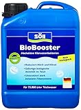 Söll 81430 BioBooster 2,5 l - biologischer Teichwasseraufbereiter, Klarwasserbakterien, unterstützt belastete Filtersysteme im Gartenteich Fischteich Schwimmteich