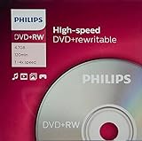 Philips DW 4 S 4 J 05 F/10 DVD+RW Rohlinge (4.7 GB Data/120 min. Video, 4X High-Speed-Aufnahme, 5er-Pack)