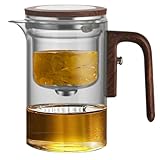 Teekanne aus Glas, Teesieb, Teefilter für lose Blätter, Feinmaschiger Teesieb, herausnehmbares Teesieb, Teefiltereinsatz für Teekannen, Teezubehör, Leicht zu reinigen, Perfekt