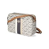 L.CREDI Damen Schultertasche/Umhängetasche MELINA Mehrfarbig Synthetik, Größe:-, Farbauswahl:beige-kombi