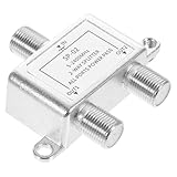 TOBBOMEY Wege Koaxialkabel Verteiler MHz Splitter für Sat und Kabelfernsehen Kompatibel Robustes Design Zuverlässiger Signalverteiler für Catv Systeme