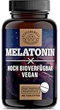 Melatonin Tabletten 365 Stk -0,5mg je 1/2 Tablette- WICHTIG: 0.5mg bioaktives Melatonin Hochdosiert je 1/2 Tablette -Optimaler Schlafkomplex- Laborgeprüft und Vegan DE SCHEUNENGUT®