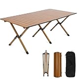 Klappbarer Campingtisch, tragbares aufrollbares Design mit 100 kg Kapazität, perfekt für Veranstaltungen im Freien, Grillen und Aktivitäten im Garten