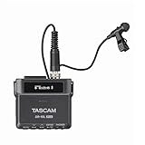 TASCAM DR-10L Pro – 32-Bit-Float-Audiorecorder mit Lavalier-Mikrofon Bluetooth Option für Fernbedienung und Synchronisation