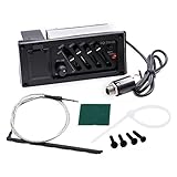 Gitarren-Tonabnehmer füR Akustikgitarren, 14 X 9 X 5 Gitarren-Tonabnehmer, EQ, Klassischer Holz-Akustik-E-Box-Bass, Midd Treb Pres Pickup, 7545 R