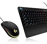 Logitech G213 Prodigy Gaming-Tastatur + Logitech G203 Gaming-Maus, Usb, kompatible mit PC