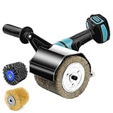 FormiPow Satiniermaschine, 800W Schleifmaschine Bürstenschleifer, 100 mm Breite - Ø 120 mm, Elektrische Satiniermaschine 6 variable Drehzahl, Walzenschleifer für Polieren Bürsten Glätten, Holz