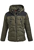 khujo Chad Oliv Herren Winterjacke Jacke Parka Olive grün Military Green Mega (S)