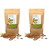 Oriental & Local Kalifornische Mandeln 500g - Mandeln Ganz - Mandeln Naturbelassen - Gesunde Snacks - Almonds 0,5kg (Packung mit 2)