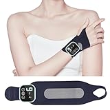 Hand Massagegerät,EMS & TENS Gerät Schmerztherapie mit 3 Wärmestufen, 5 Massagemodi und 9 Stärke, Wiederaufladbar Kabelloses Handgelenk-Massagegerät für Sehnenscheidenentzündung Karpaltunnelsyndrom