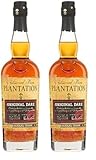 Plantation - Original Dark Rum 70cl, 40% ABV, Barbados & Jamaika (Packung mit 2)