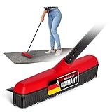 Novaliv Gummibesen mit Stiel zum Stecken Auto & Abzieher Friseurbesen Gummi Noppenbesen Hundehaarentferner Broom Besen für Drinnen Steinböden Teppichbesen Bodenabzieher Haushaltsbesen Wunderbesen